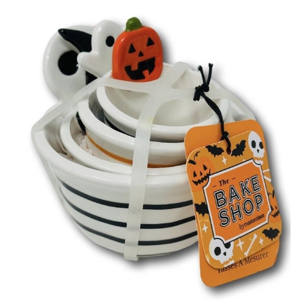 The Bake Shop Halloween Measuring Cups Ghost Pumpkin Witch Skeleton